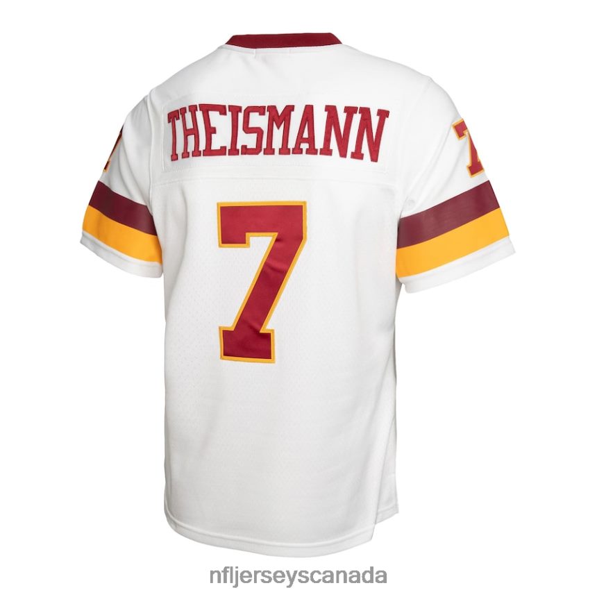 Women Washington Football Team Joe Theismann Mitchell  Ness White Legacy Replica Player Jersey Clothing NFL TBXFR64679