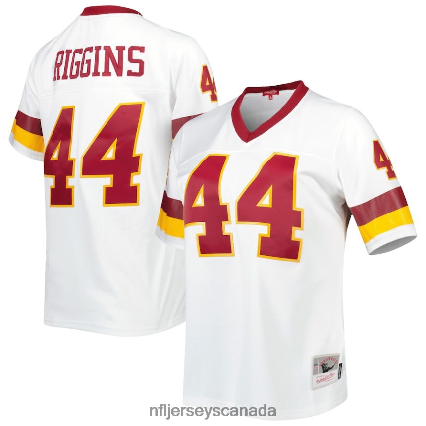 Women Washington Football Team John Riggins Mitchell  Ness White Legacy Replica Player Jersey Clothing NFL TBXFR64658