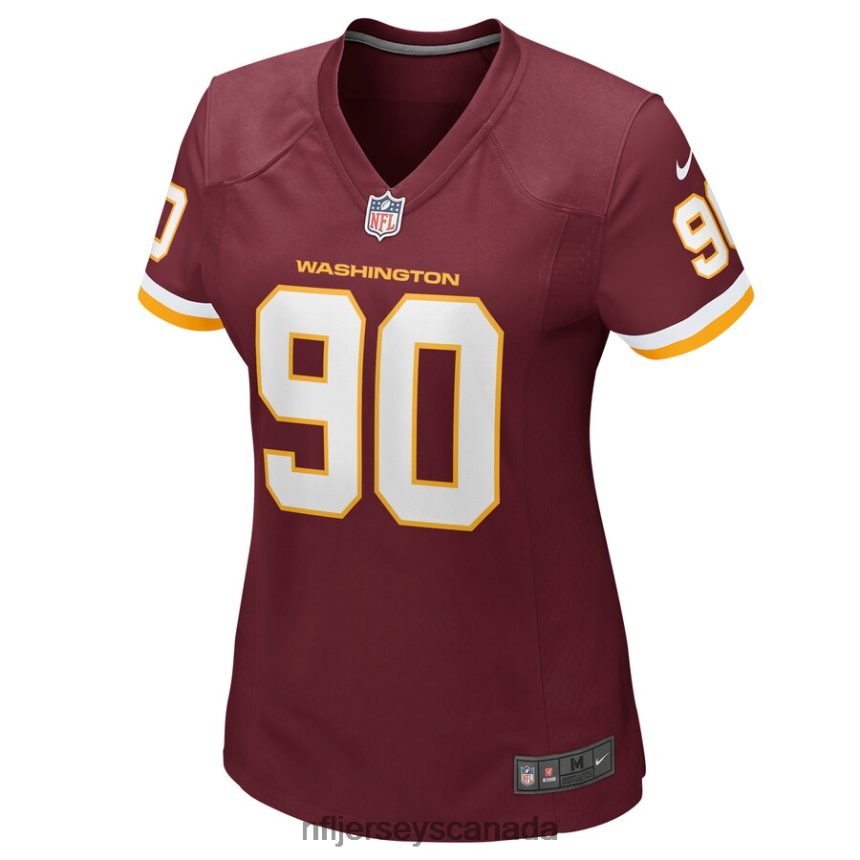 Women Washington Football Team Montez Sweat Nike Burgundy Game Player Jersey Clothing NFL TBXFR66797
