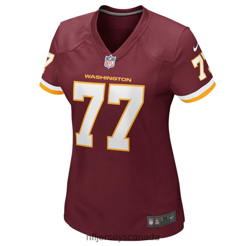 Women Washington Football Team Saahdiq Charles Nike Burgundy Game Player Jersey Clothing NFL TBXFR66669