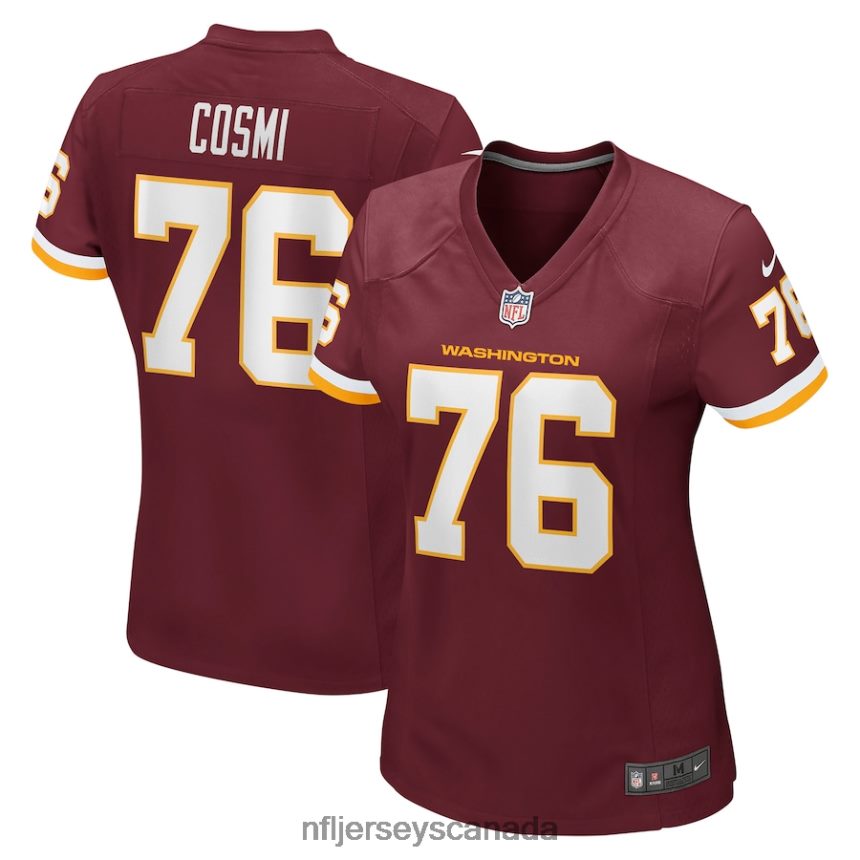 Women Washington Football Team Sam Cosmi Nike Burgundy Game Jersey Clothing NFL TBXFR65657