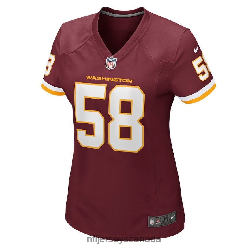 Women Washington Football Team Shaka Toney Nike Burgundy Game Jersey Clothing NFL TBXFR65858