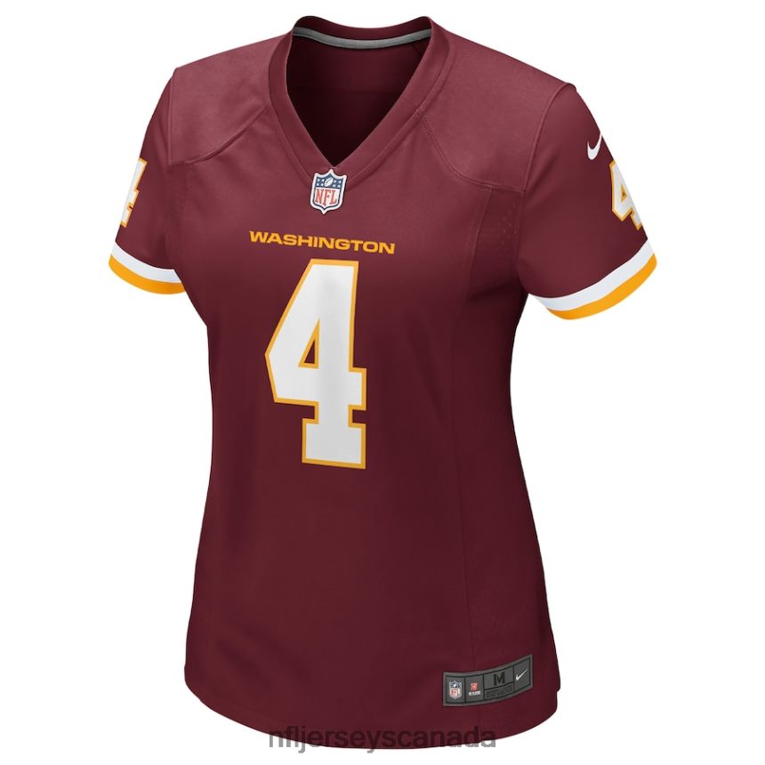 Women Washington Football Team Taylor Heinicke Nike Burgundy Game Jersey Clothing NFL TBXFR61028