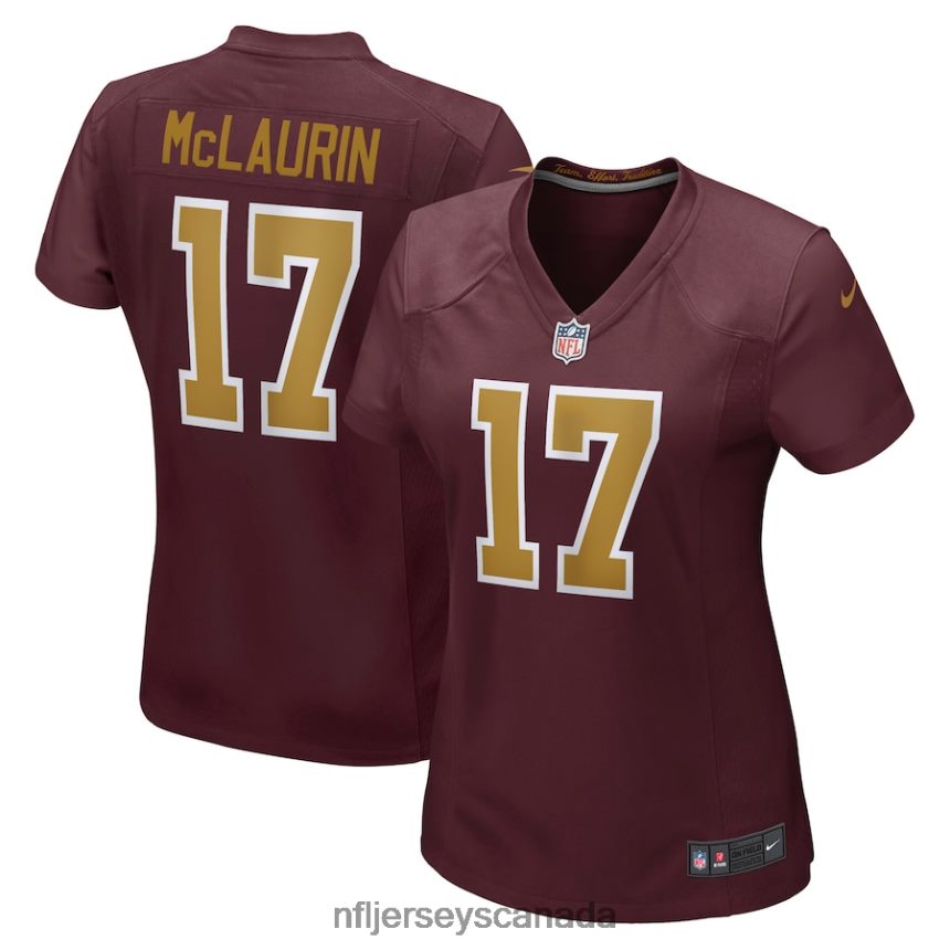 Women Washington Football Team Terry McLaurin Nike Burgundy Alternate Game Jersey Clothing NFL TBXFR65726