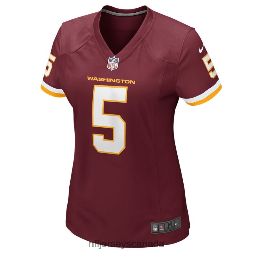 Women Washington Football Team Tress Way Nike Burgundy Game Player Jersey Clothing NFL TBXFR66953