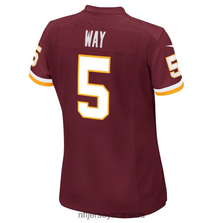 Women Washington Football Team Tress Way Nike Burgundy Game Player Jersey Clothing NFL TBXFR66953