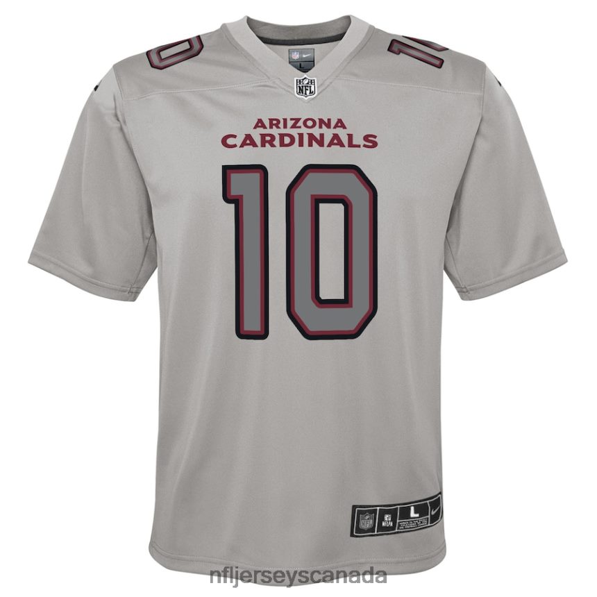 Youth Arizona Cardinals DeAndre Hopkins Nike Gray Atmosphere Game Jersey Clothing NFL TBXFR64542