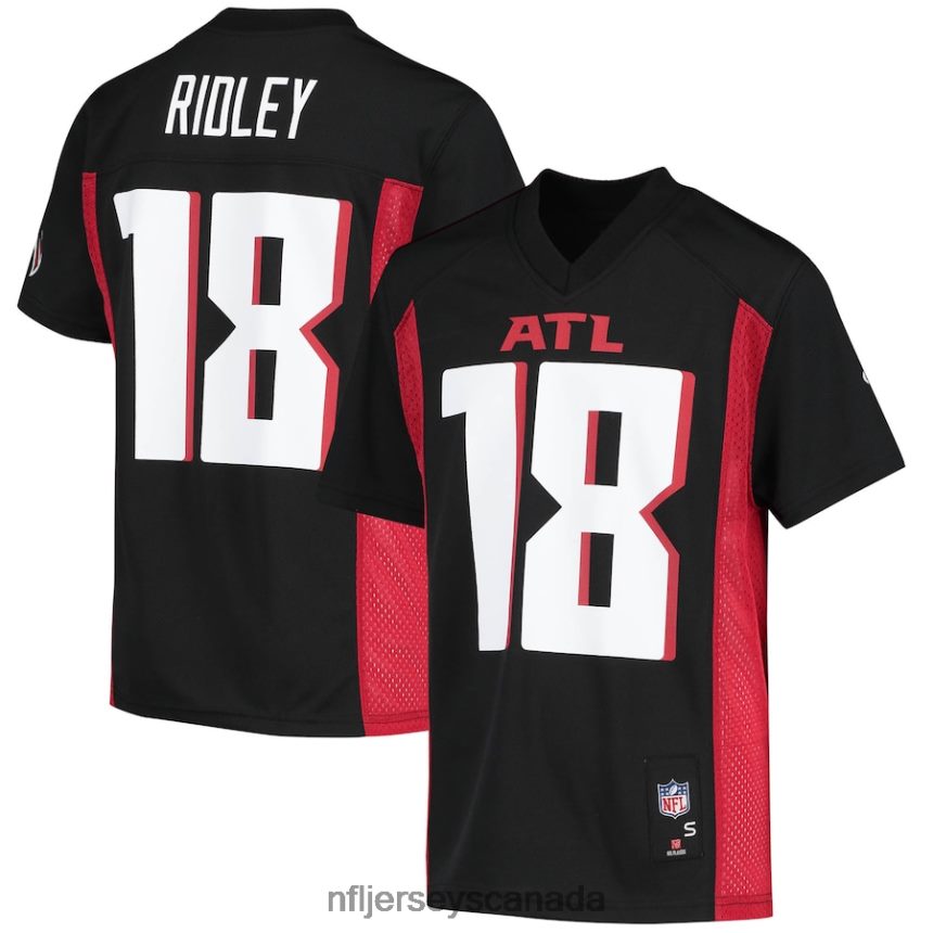 Youth Atlanta Falcons Calvin Ridley Black Replica Player Jersey Clothing NFL TBXFR64927