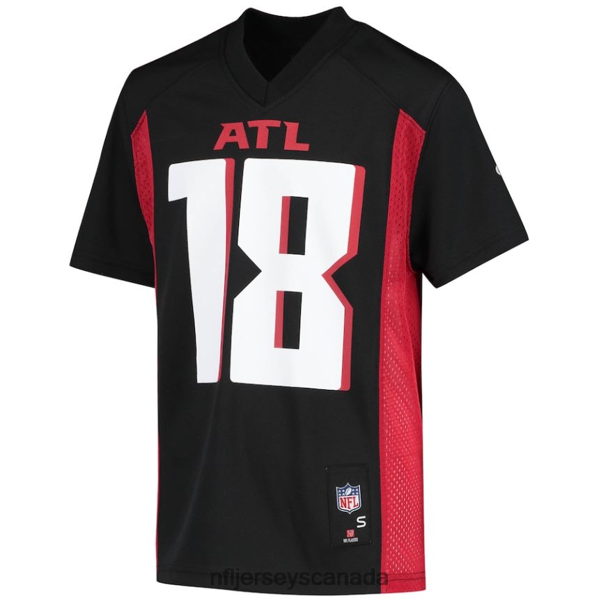 Youth Atlanta Falcons Calvin Ridley Black Replica Player Jersey Clothing NFL TBXFR64927