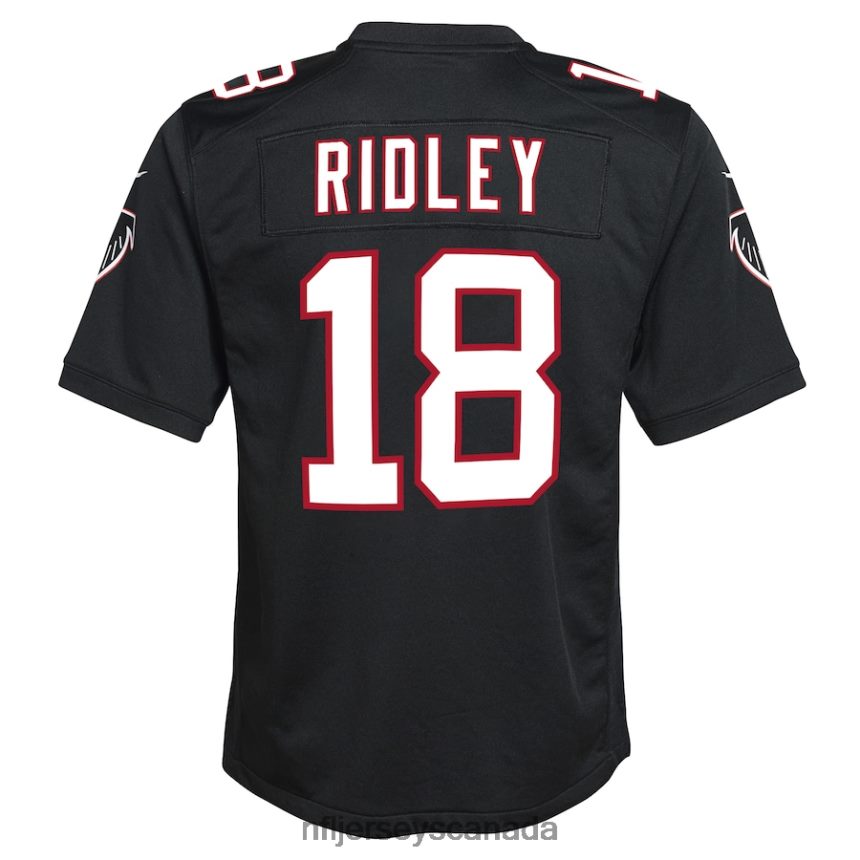 Youth Atlanta Falcons Calvin Ridley Nike Black Throwback Game Jersey Clothing NFL TBXFR63499