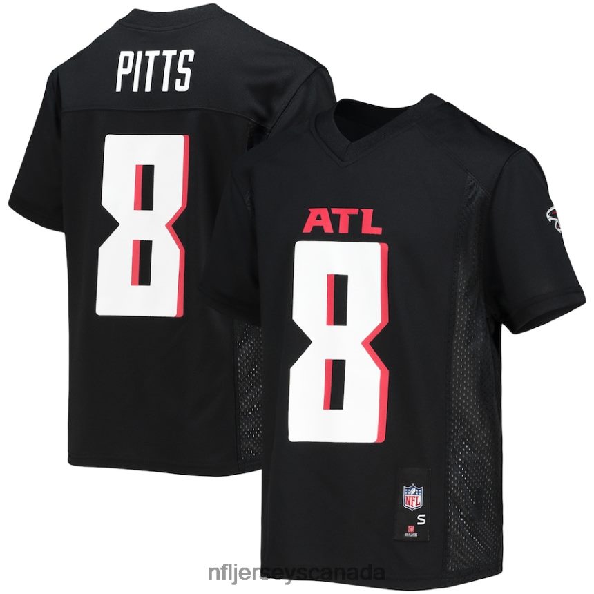 Youth Atlanta Falcons Kyle Pitts Black Replica Player Jersey Clothing NFL TBXFR61519