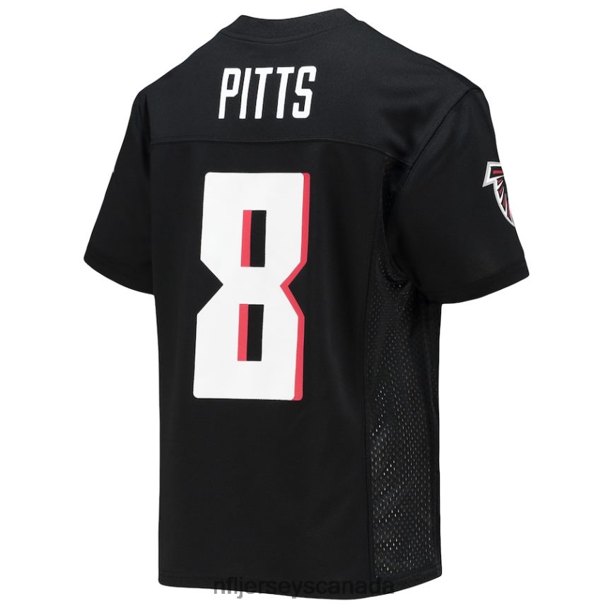 Youth Atlanta Falcons Kyle Pitts Black Replica Player Jersey Clothing NFL TBXFR61519