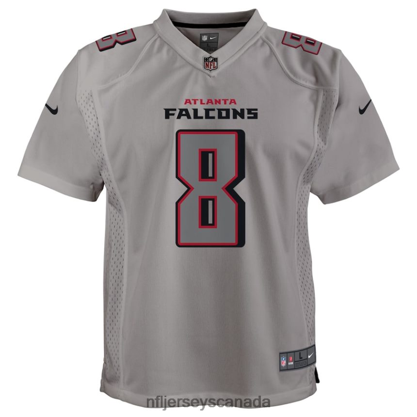 Youth Atlanta Falcons Kyle Pitts Nike Gray Atmosphere Game Jersey Clothing NFL TBXFR63226
