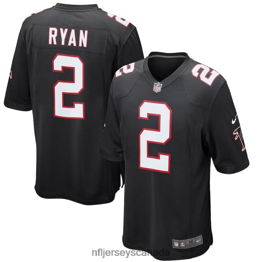 Youth Atlanta Falcons Matt Ryan Nike Black Alternate Game Jersey Clothing NFL TBXFR63161