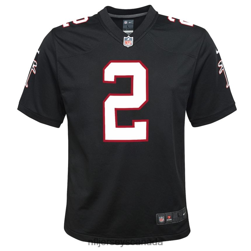 Youth Atlanta Falcons Matt Ryan Nike Black Throwback Game Jersey Clothing NFL TBXFR63438