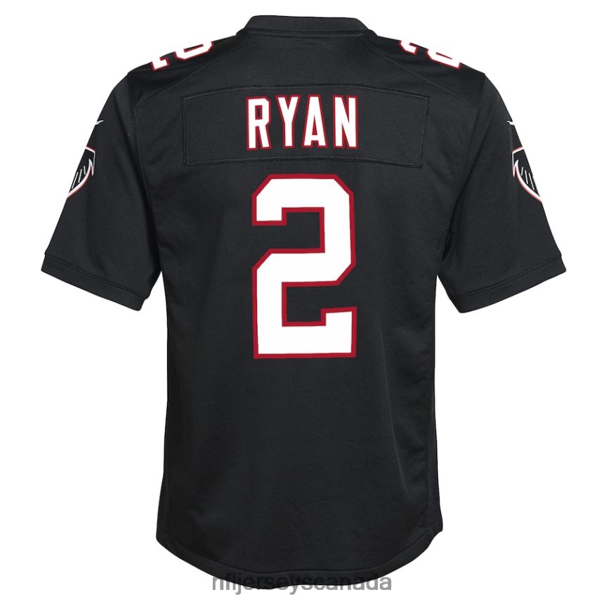 Youth Atlanta Falcons Matt Ryan Nike Black Throwback Game Jersey Clothing NFL TBXFR63438
