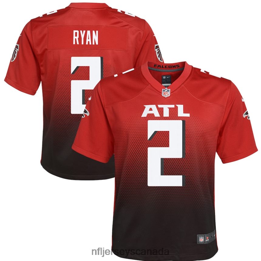 Youth Atlanta Falcons Matt Ryan Nike Red 2nd Alternate Game Jersey Clothing NFL TBXFR62540