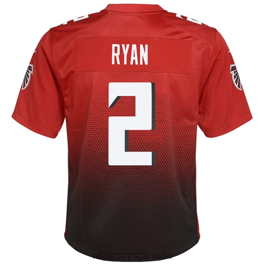 Youth Atlanta Falcons Matt Ryan Nike Red 2nd Alternate Game Jersey Clothing NFL TBXFR62540
