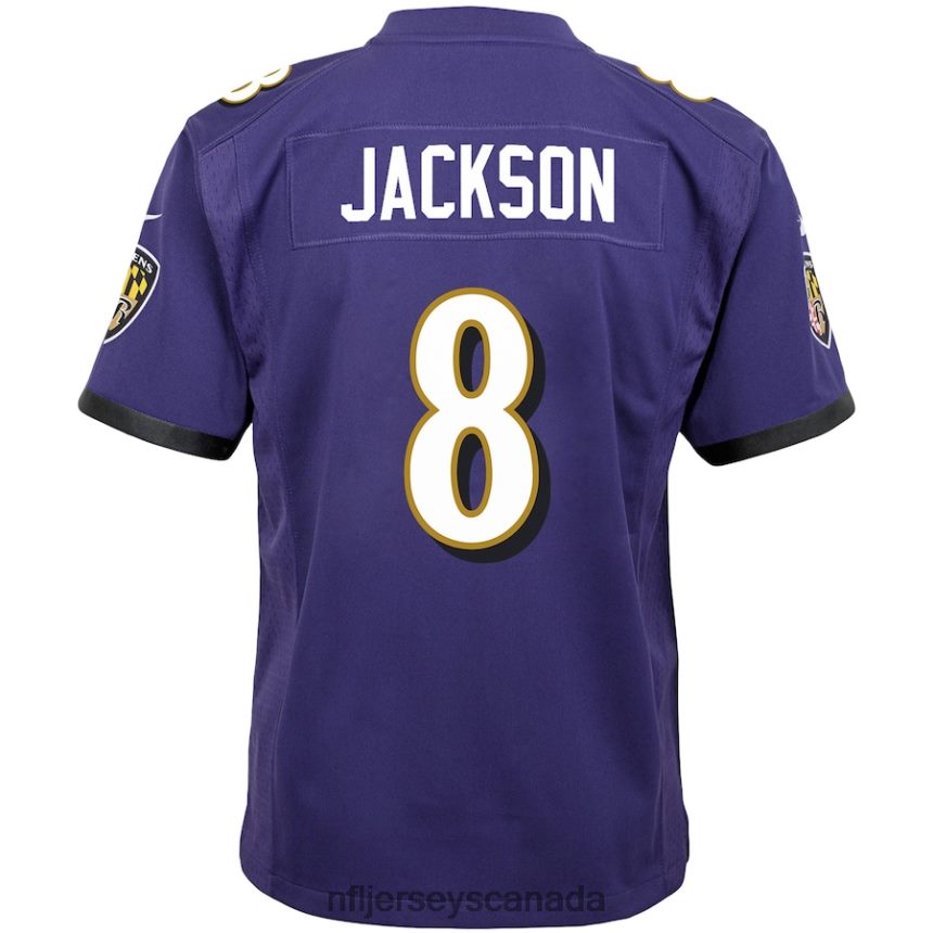 Youth Baltimore Ravens Lamar Jackson Nike Purple Game Jersey Clothing NFL TBXFR6255