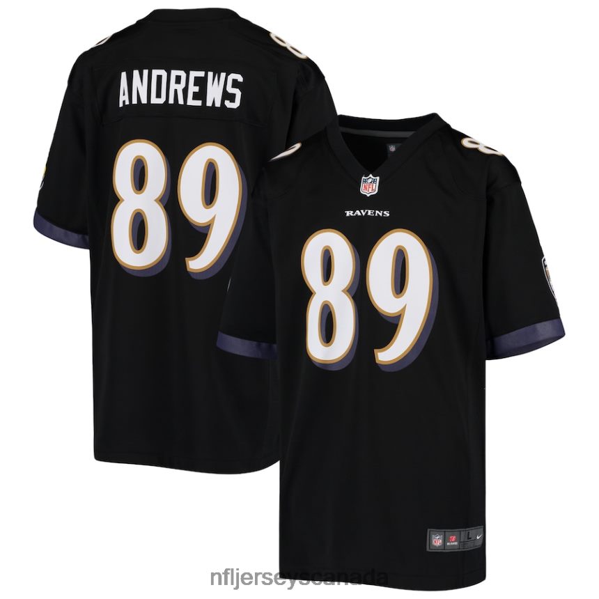 Youth Baltimore Ravens Mark Andrews Nike Black Game Jersey Clothing NFL TBXFR61265