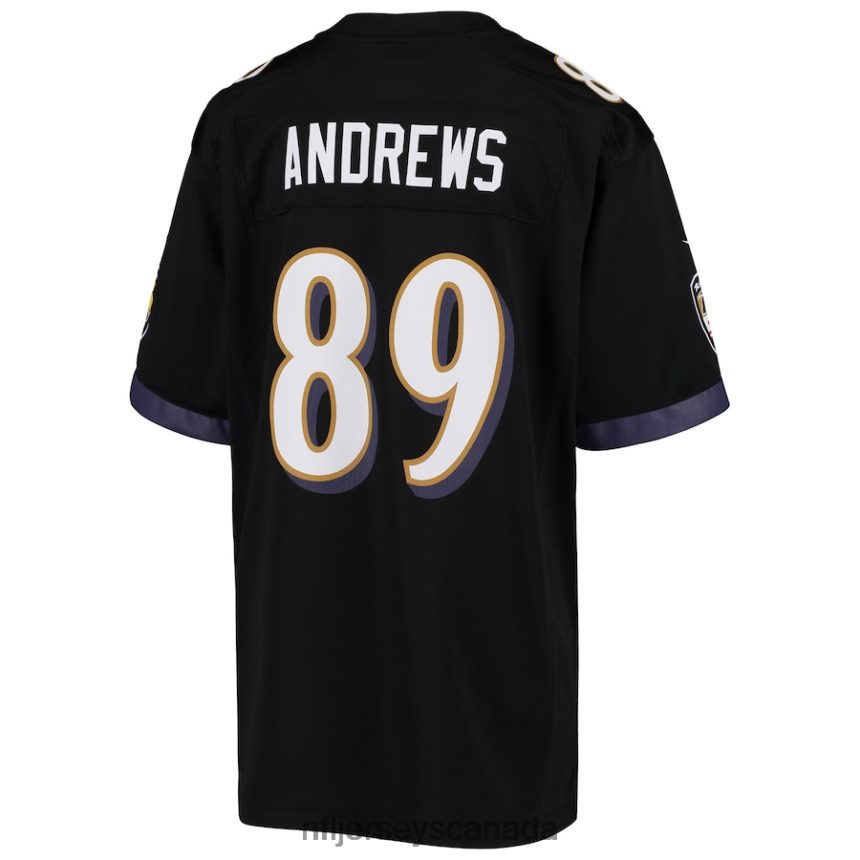 Youth Baltimore Ravens Mark Andrews Nike Black Game Jersey Clothing NFL TBXFR61265