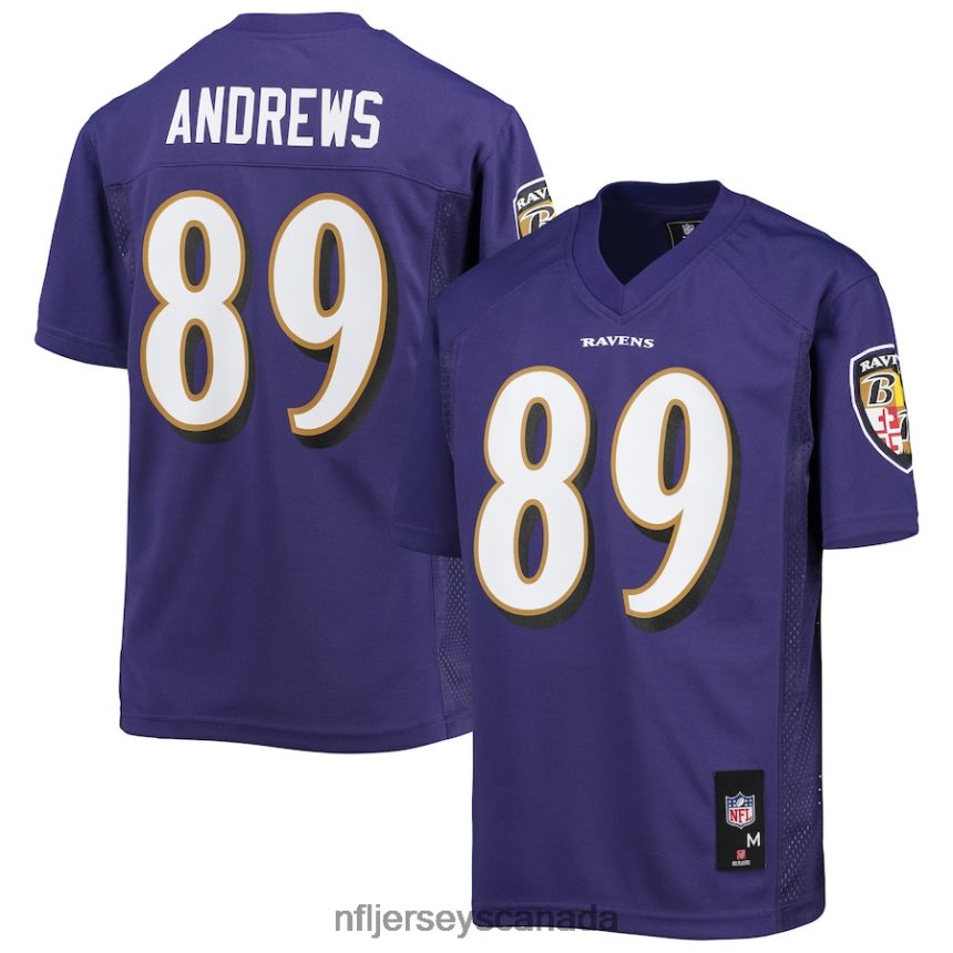 Youth Baltimore Ravens Mark Andrews Purple Replica Player Jersey Clothing NFL TBXFR6621