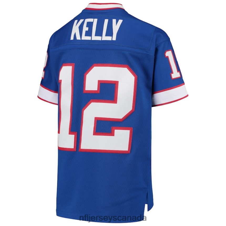 Youth Buffalo Bills Jim Kelly Mitchell  Ness Royal 1990 Legacy Retired Player Jersey Clothing NFL TBXFR61547