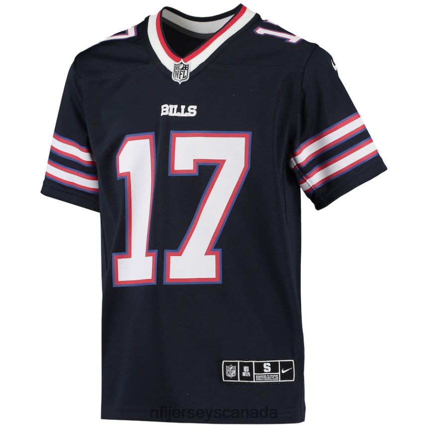 Youth Buffalo Bills Josh Allen Nike Navy Inverted Team Game Jersey Clothing NFL TBXFR6714