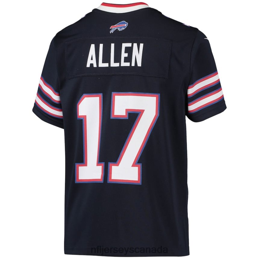 Youth Buffalo Bills Josh Allen Nike Navy Inverted Team Game Jersey Clothing NFL TBXFR6714