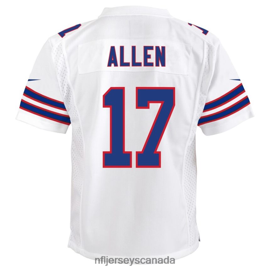 Youth Buffalo Bills Josh Allen Nike White Game Player Jersey Clothing NFL TBXFR61140