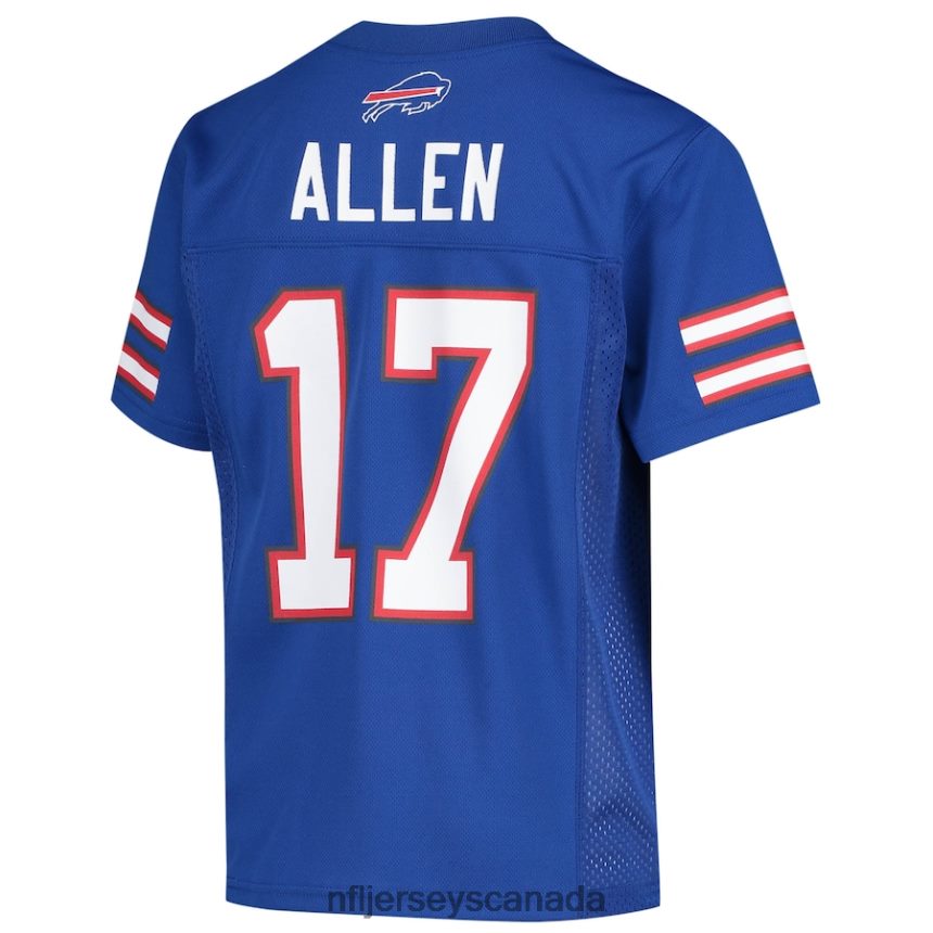 Youth Buffalo Bills Josh Allen Royal Replica Player Jersey Clothing NFL TBXFR61079