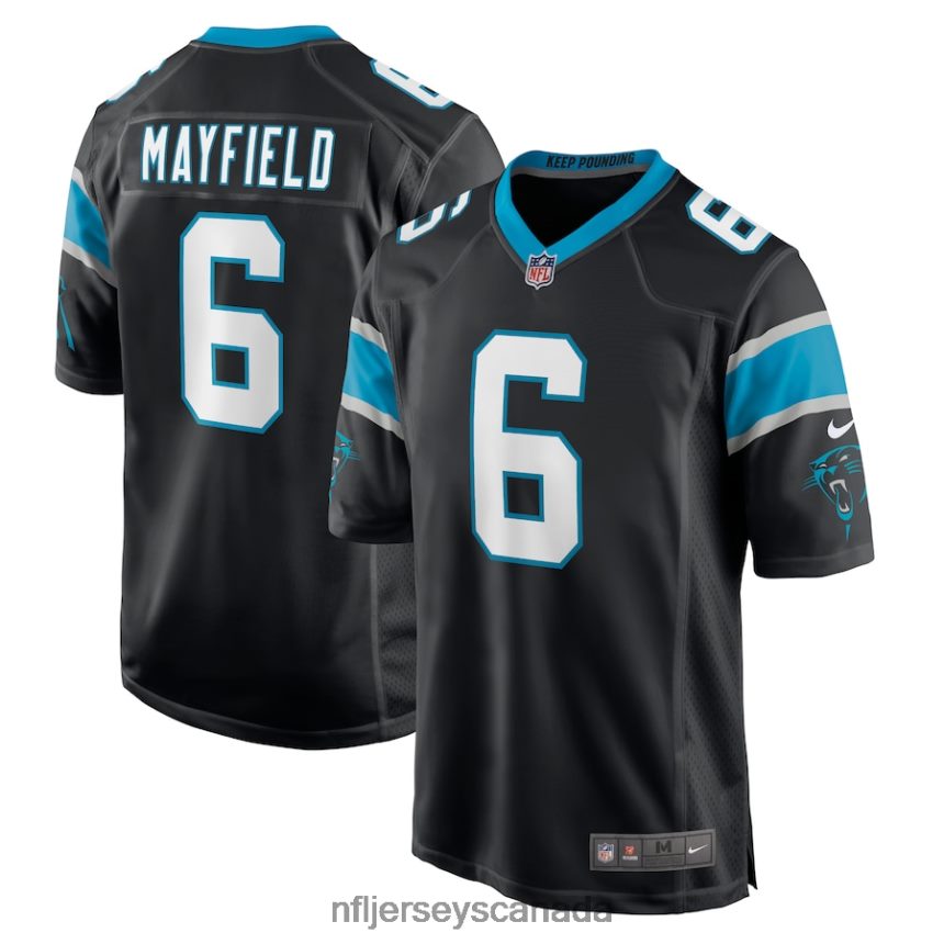 Youth Carolina Panthers Baker Mayfield Nike Black Player Game Jersey Clothing NFL TBXFR62010