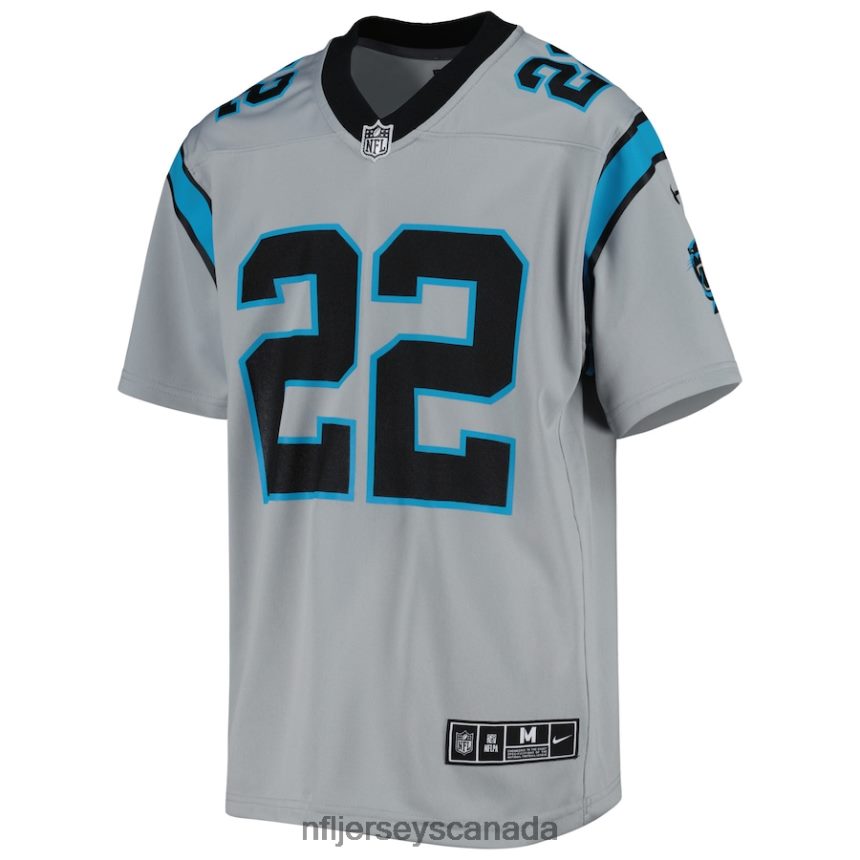Youth Carolina Panthers Christian McCaffrey Nike Silver Inverted Team Game Jersey Clothing NFL TBXFR62785