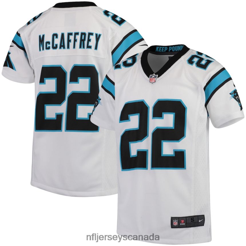 Youth Carolina Panthers Christian McCaffrey Nike White Player Game Jersey Clothing NFL TBXFR61800