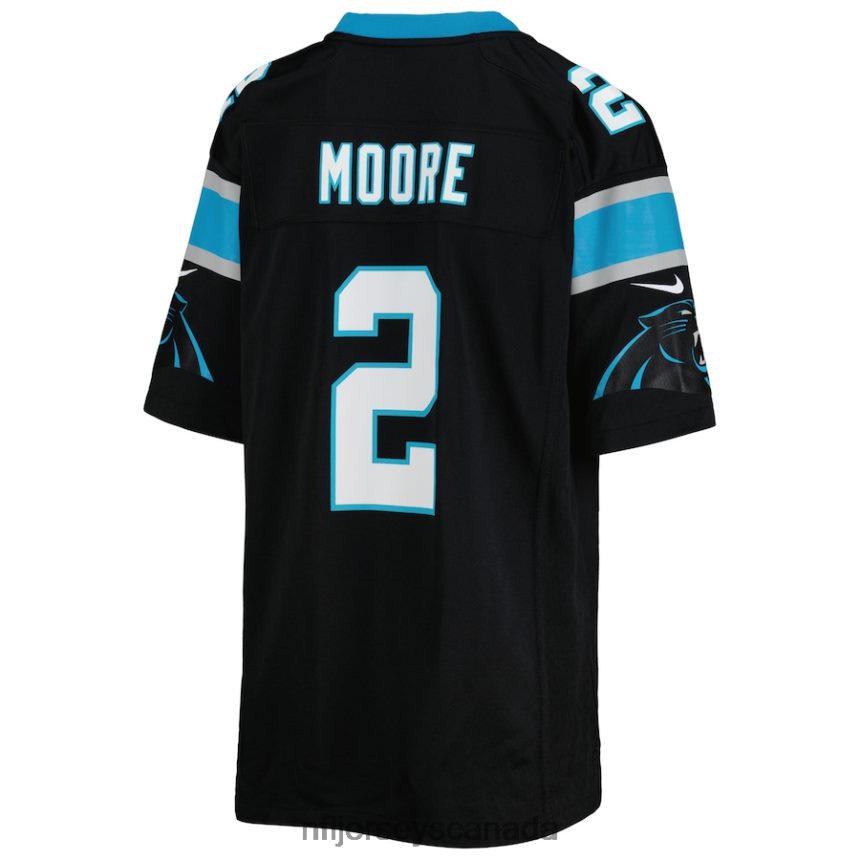 Youth Carolina Panthers DJ Moore Nike Black Game Jersey Clothing NFL TBXFR66750