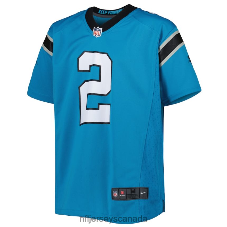 Youth Carolina Panthers DJ Moore Nike Blue Game Jersey Clothing NFL TBXFR62126