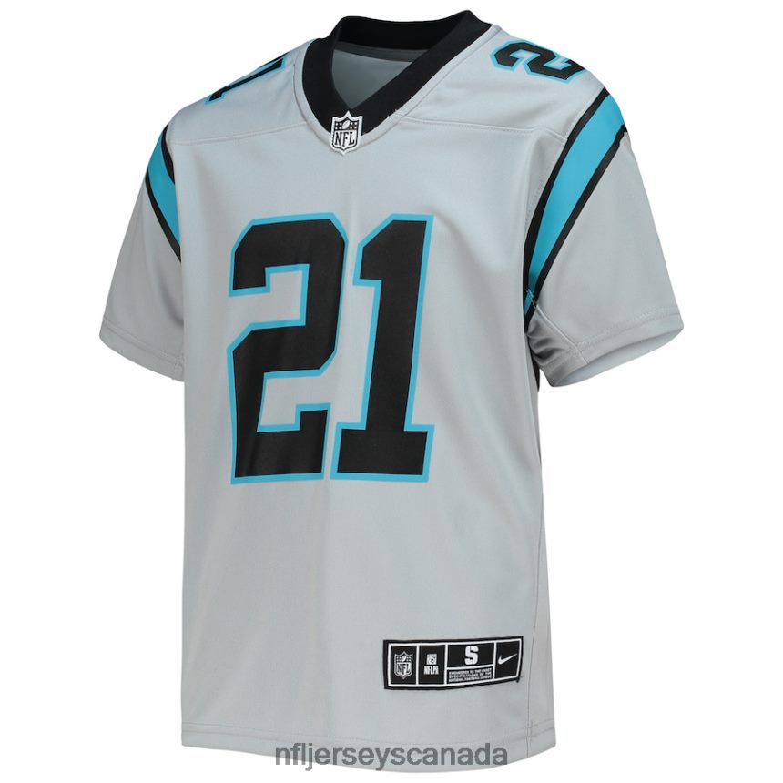 Youth Carolina Panthers Jeremy Chinn Nike Silver Inverted Team Game Jersey Clothing NFL TBXFR63135