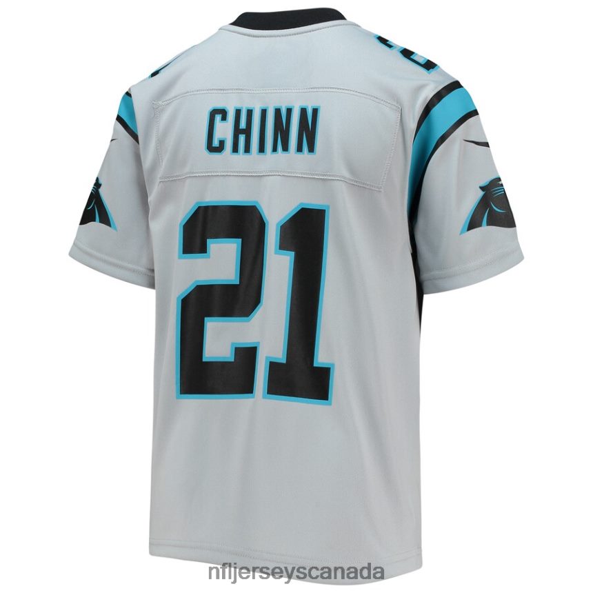 Youth Carolina Panthers Jeremy Chinn Nike Silver Inverted Team Game Jersey Clothing NFL TBXFR63135