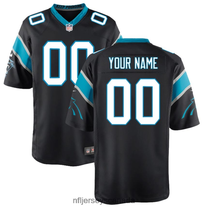 Youth Carolina Panthers Nike Black Custom Game Jersey Clothing NFL TBXFR6517