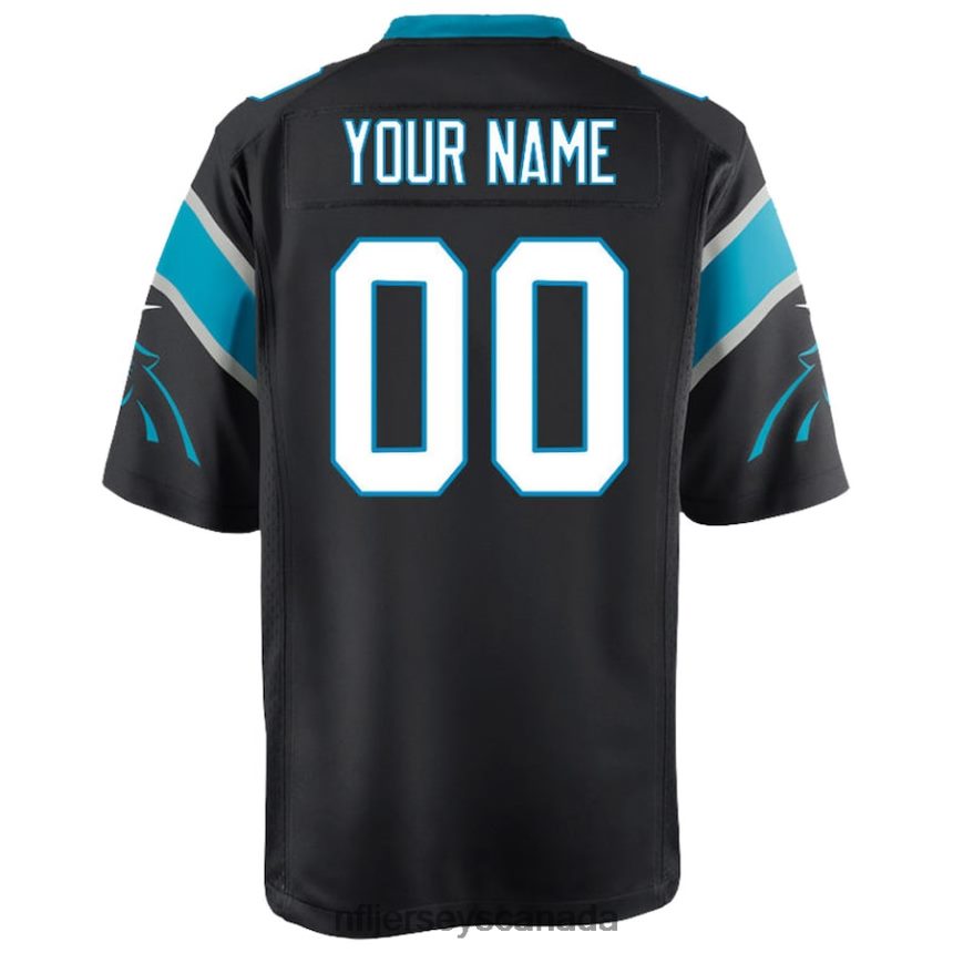 Youth Carolina Panthers Nike Black Custom Game Jersey Clothing NFL TBXFR6517
