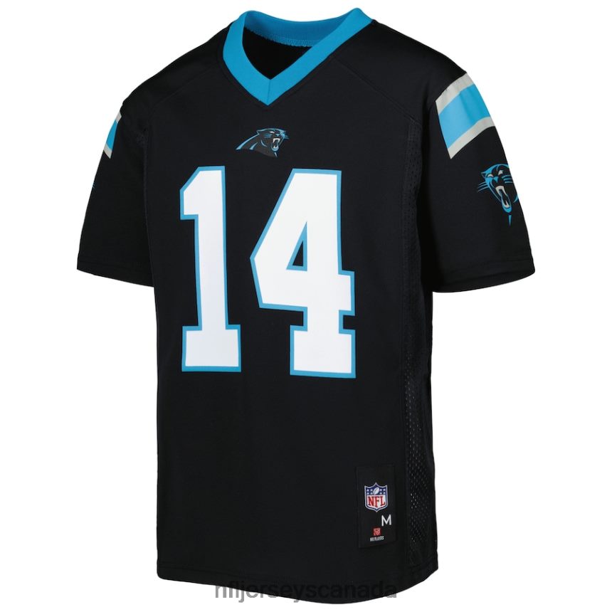 Youth Carolina Panthers Sam Darnold Black Replica Player Jersey Clothing NFL TBXFR62682