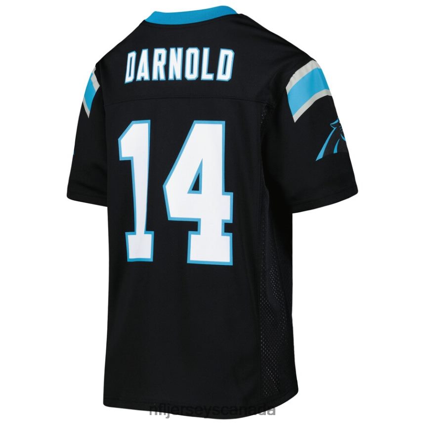 Youth Carolina Panthers Sam Darnold Black Replica Player Jersey Clothing NFL TBXFR62682