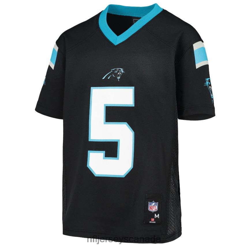 Youth Carolina Panthers Teddy Bridgewater Black Replica Player Jersey Clothing NFL TBXFR63016