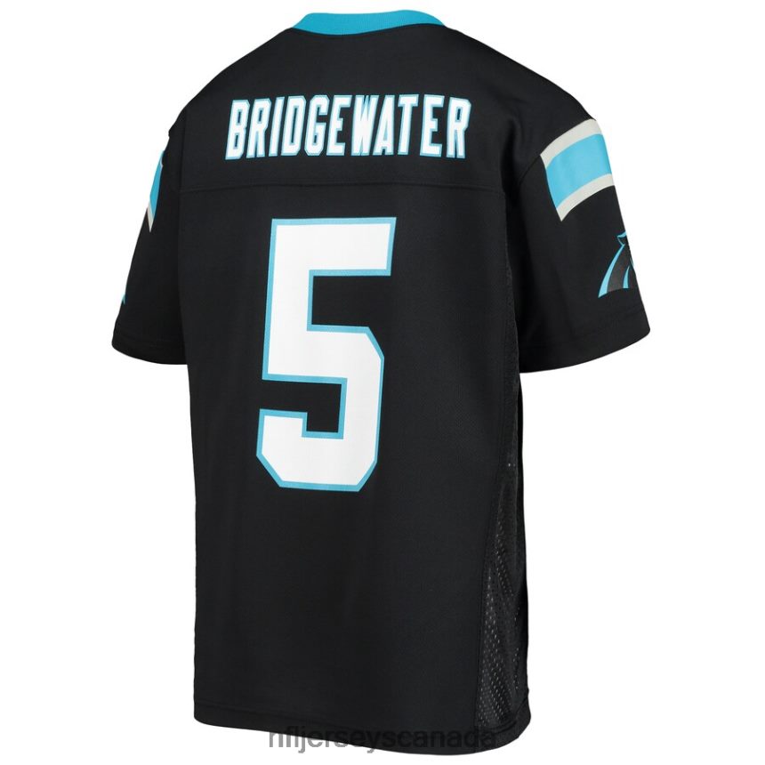 Youth Carolina Panthers Teddy Bridgewater Black Replica Player Jersey Clothing NFL TBXFR63016