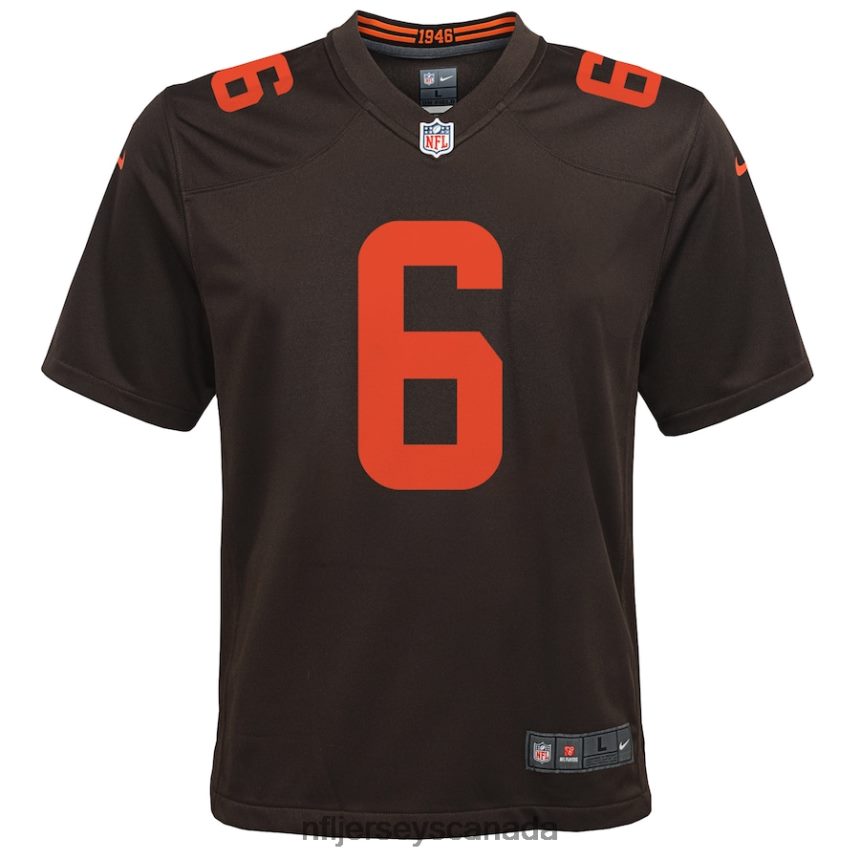 Youth Cleveland Browns Baker Mayfield Nike Brown Alternate Game Jersey Clothing NFL TBXFR62222