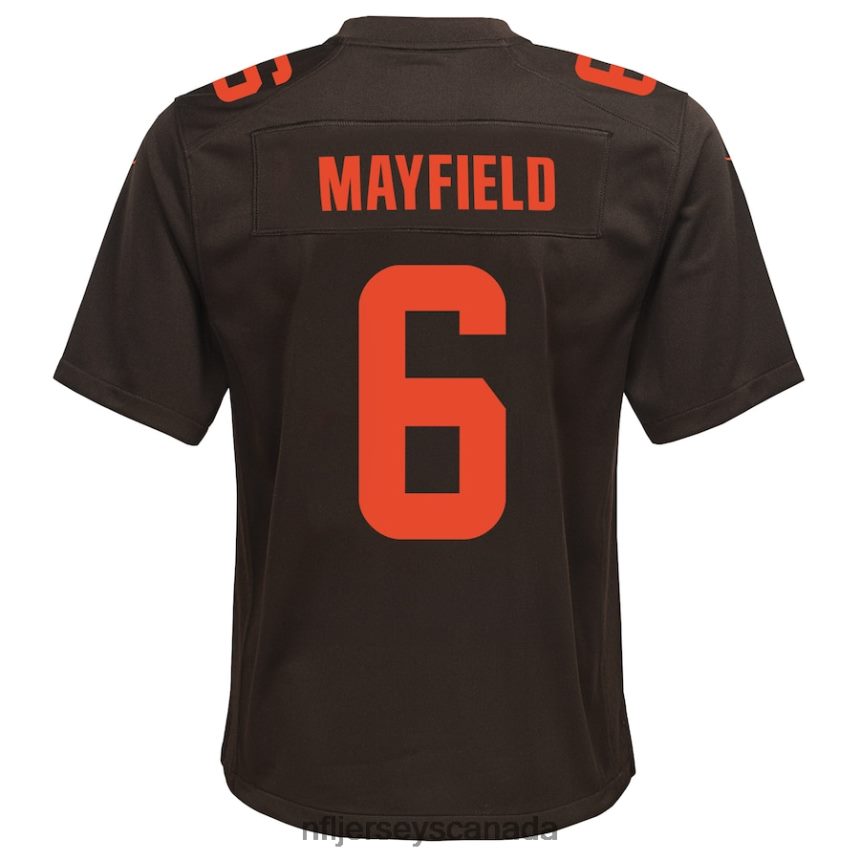 Youth Cleveland Browns Baker Mayfield Nike Brown Alternate Game Jersey Clothing NFL TBXFR62222