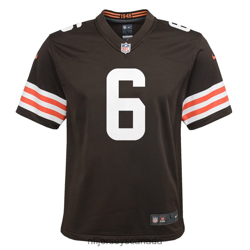 Youth Cleveland Browns Baker Mayfield Nike Brown Game Player Jersey Clothing NFL TBXFR64056