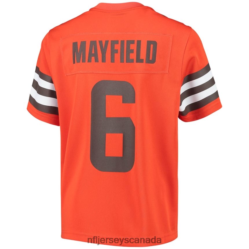 Youth Cleveland Browns Baker Mayfield Nike Orange Inverted Team Game Jersey Clothing NFL TBXFR63193