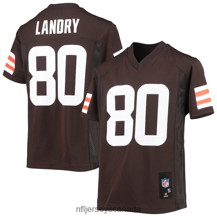 Youth Cleveland Browns Jarvis Landry Brown Replica Player Jersey Clothing NFL TBXFR62648