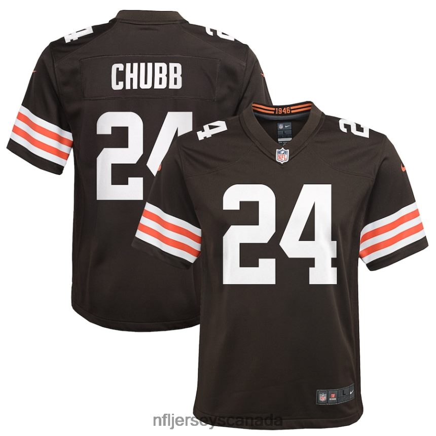Youth Cleveland Browns Nick Chubb Nike Brown Game Jersey Clothing NFL TBXFR6335